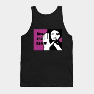 political pop Rise and Resist Tank Top